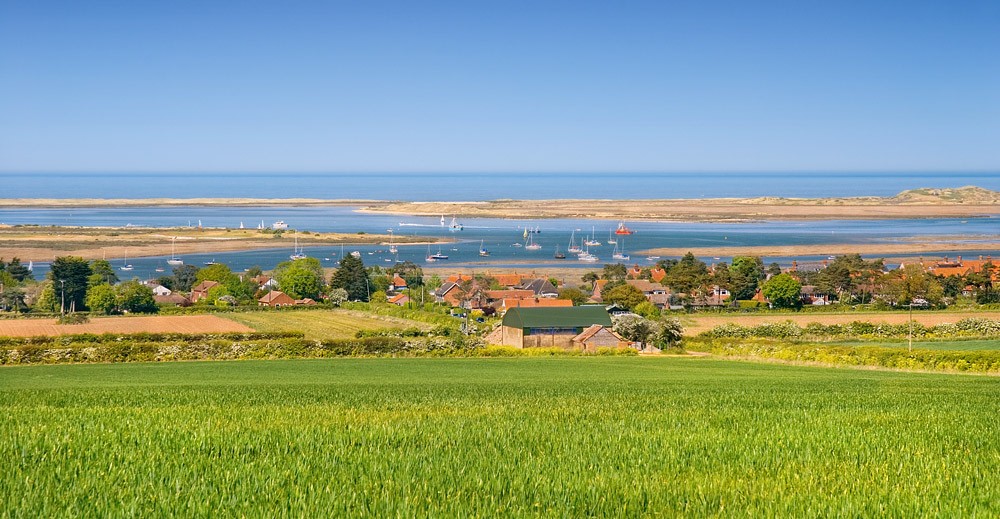 Looking out the harbour over Brancaster